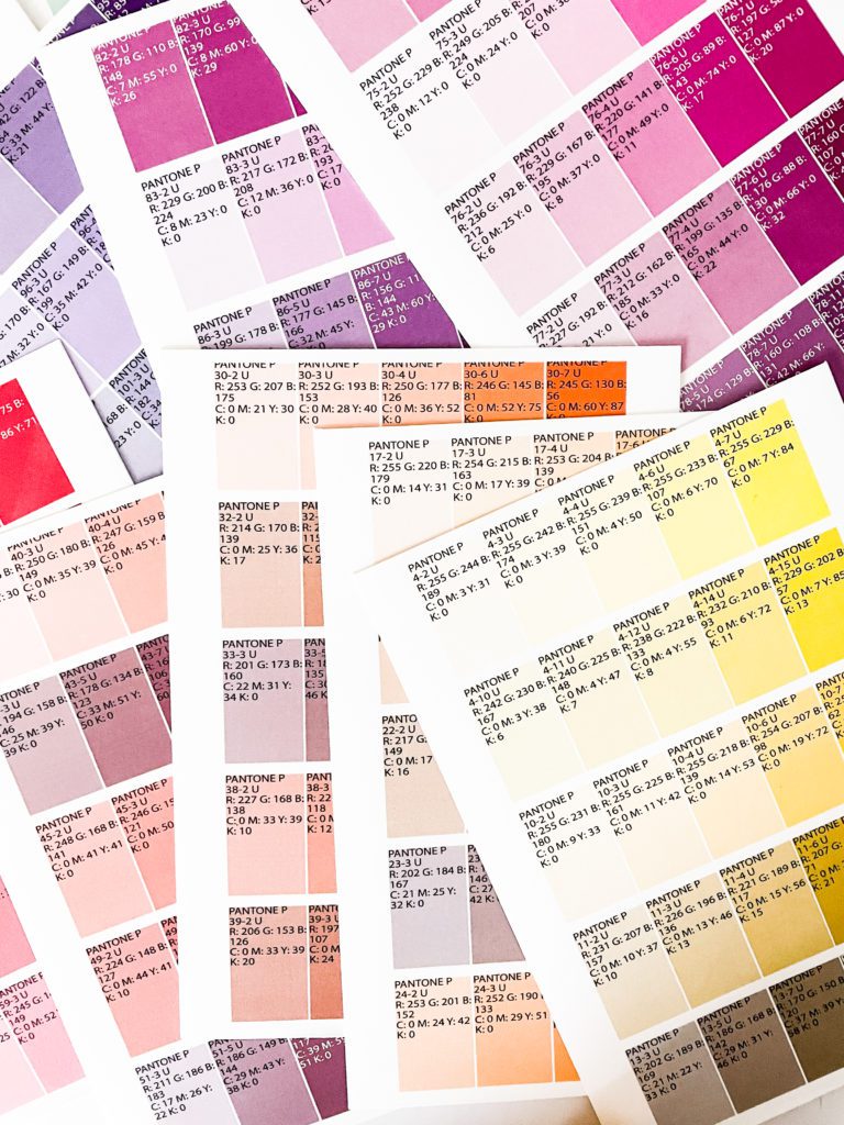 Color Chart - Printable