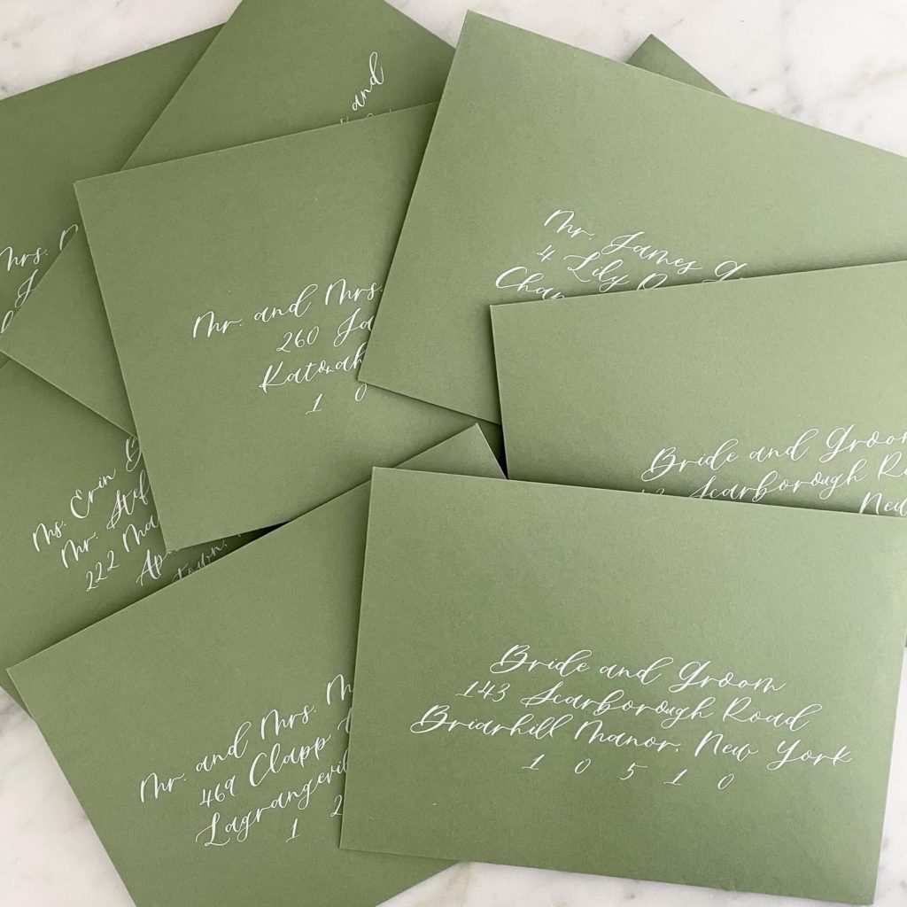 Light Green, Scalloped Edge Cardstock A7 Envelope Envelopes by The Savage  Label