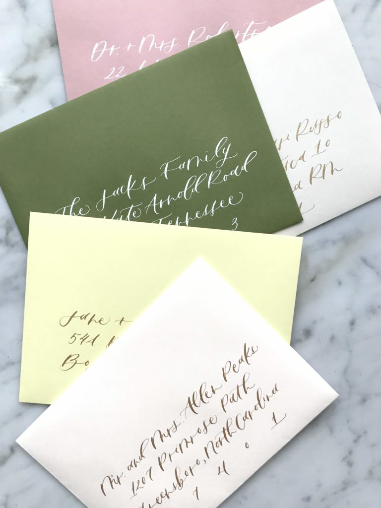 Addressing Wedding Invitation Envelopes